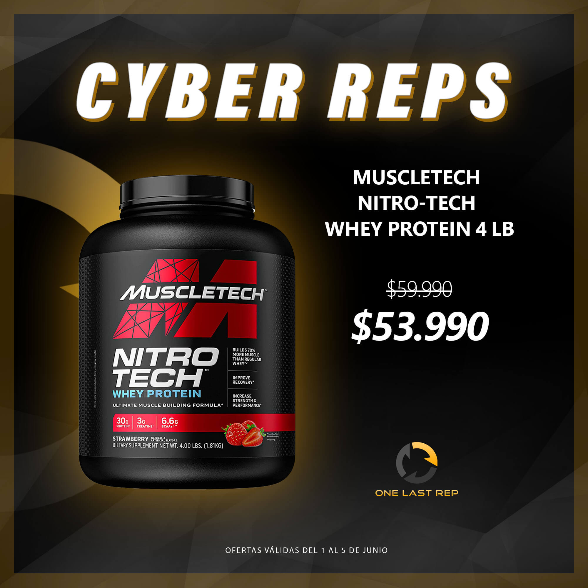 MuscleTech Nitro Tech 4 Lb