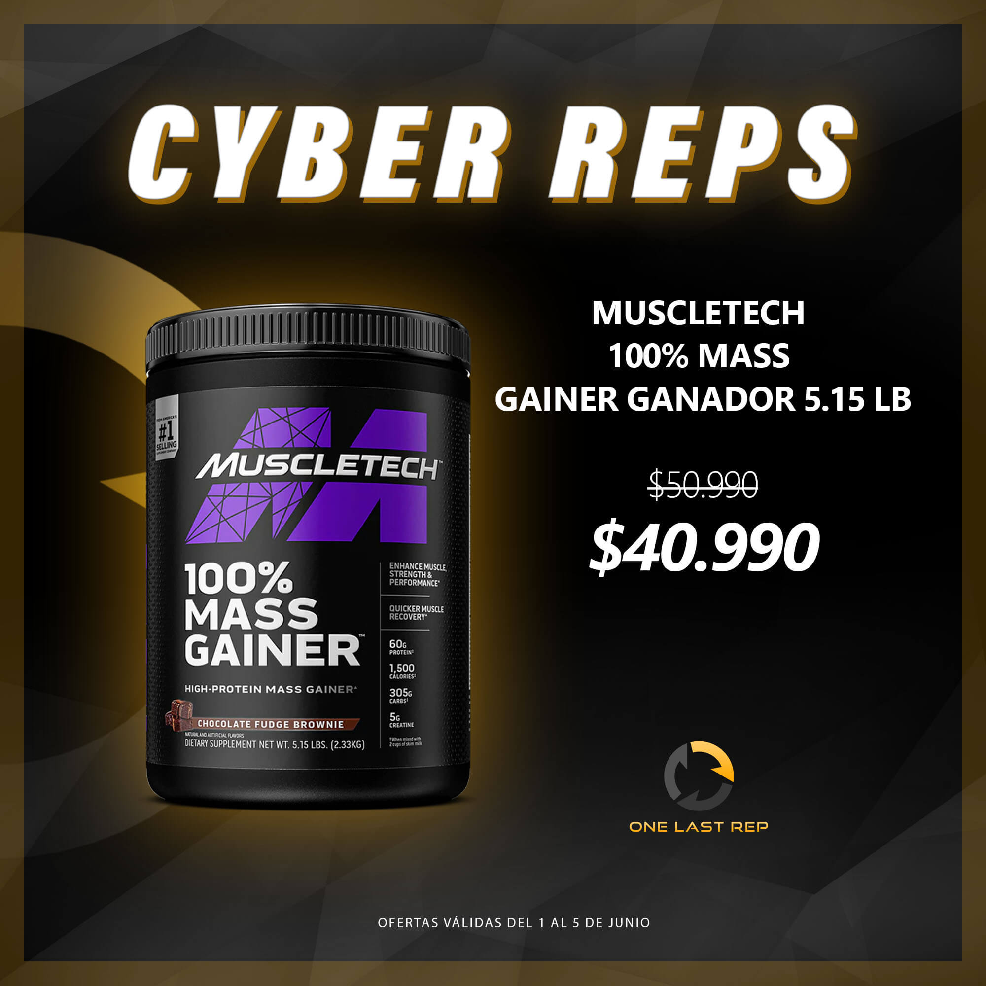 MuscleTech 100% Mass Gainer