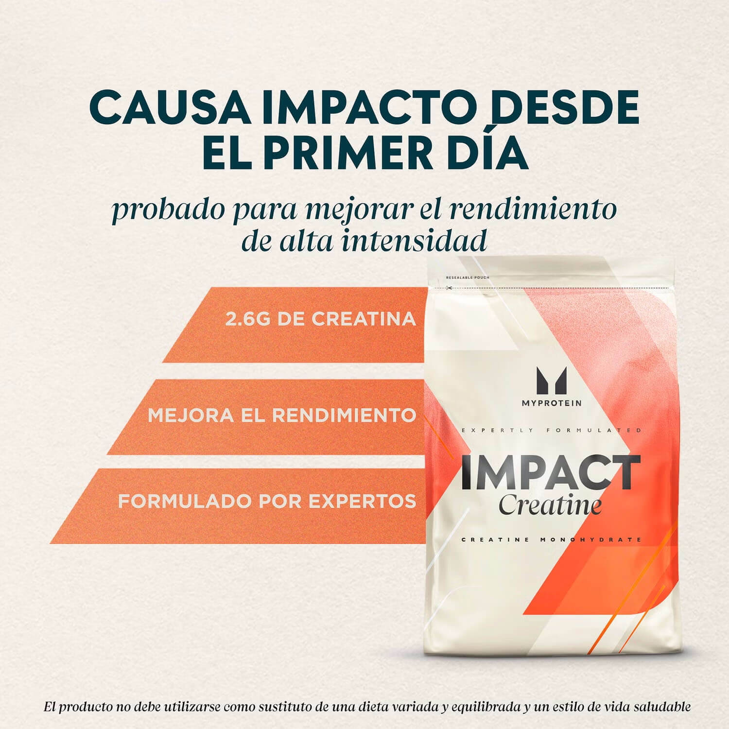 Creatina Monohidrato MYPROTEIN Impact Creatine onelastrep.cl