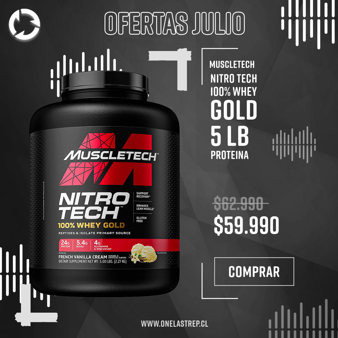 Proteina Nitro Tech 100% Whey Gold 5 Lb