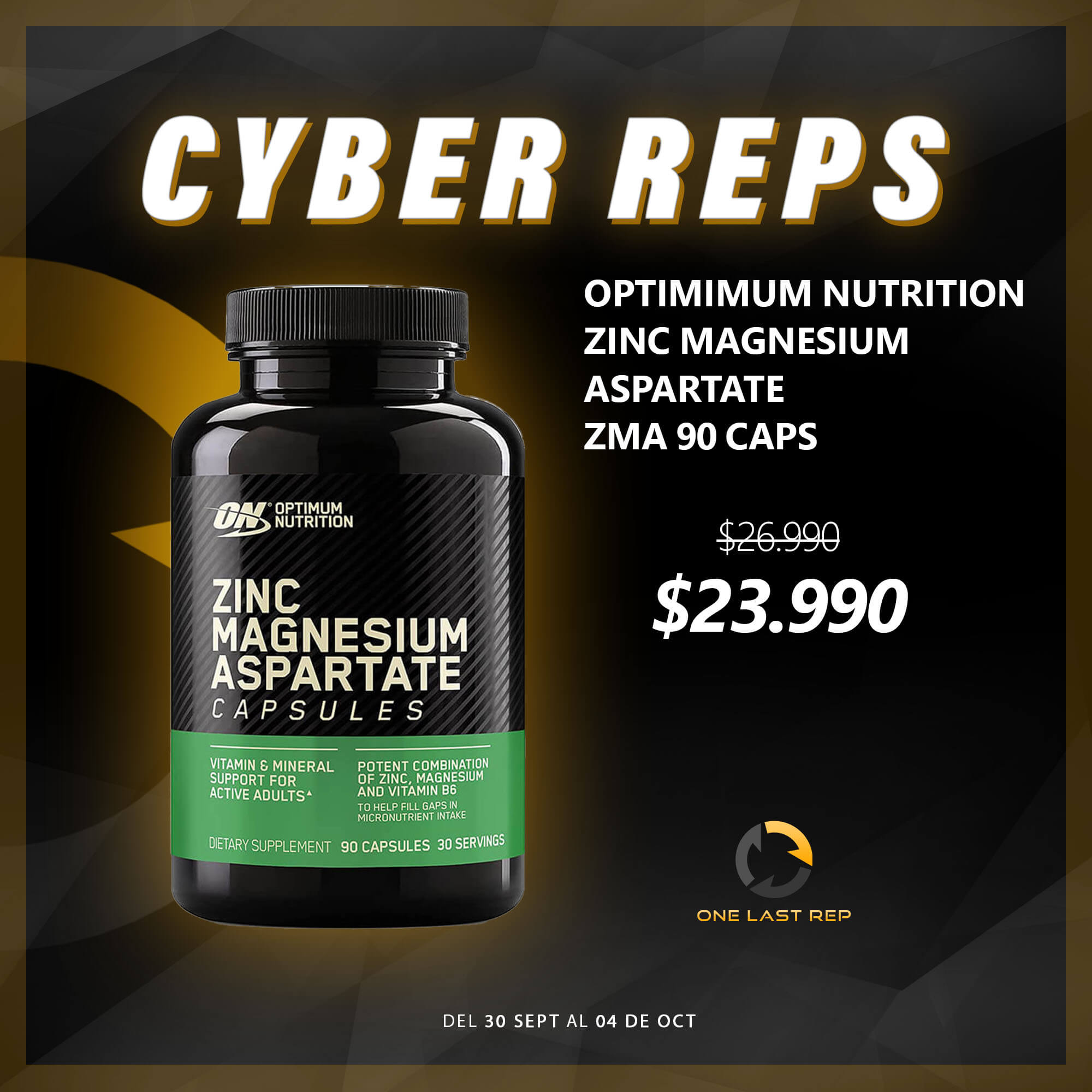 Optimum Nutrition Zinc Magnesium Aspartate