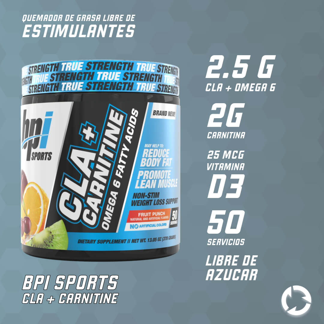 Quemador Bpi Sports Cla + Carnitine 50 Servicios