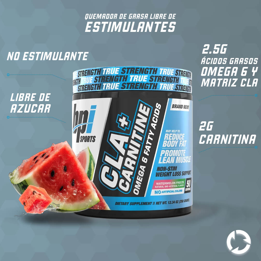 Quemador Bpi Sports Cla + Carnitine 50 Servicios